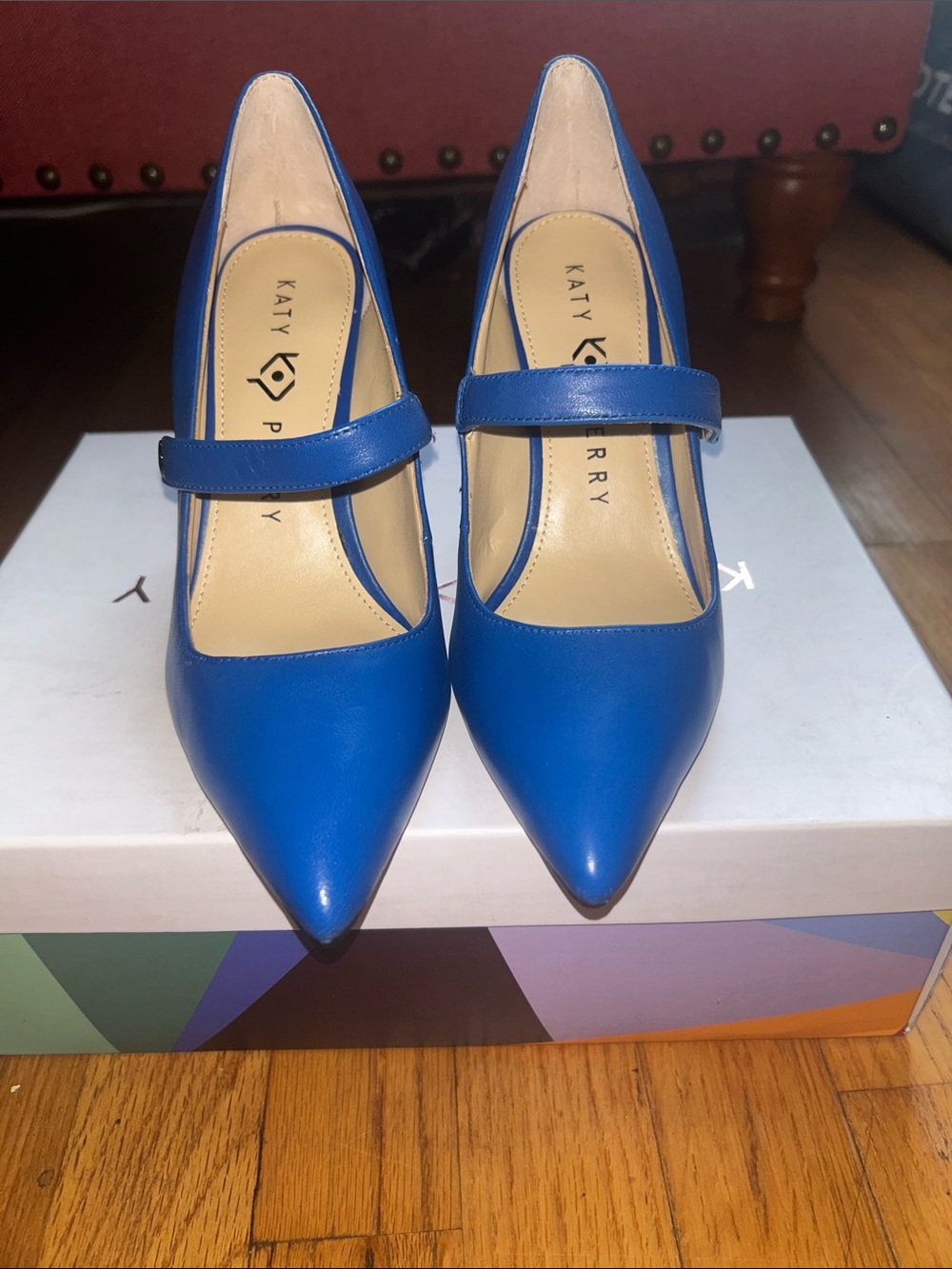 Katy Perry Collections Blue Pointed Mary Jane Pumps